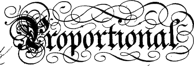 Schwarz-weißer kalligrafischer Schriftzug "Korporation" umgeben von komplexen Schwüngen und Verzierungen.